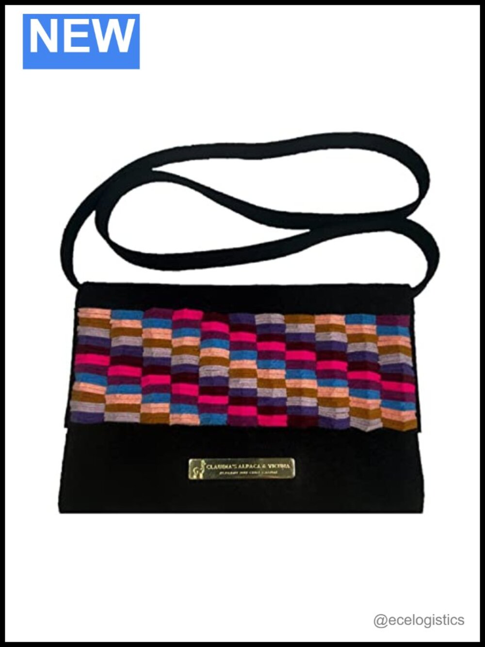 Alpaca Felt Clutch - Womens Evening Crossbody Purse